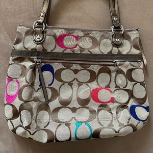 Coach Colorful Large Shoulder Bag